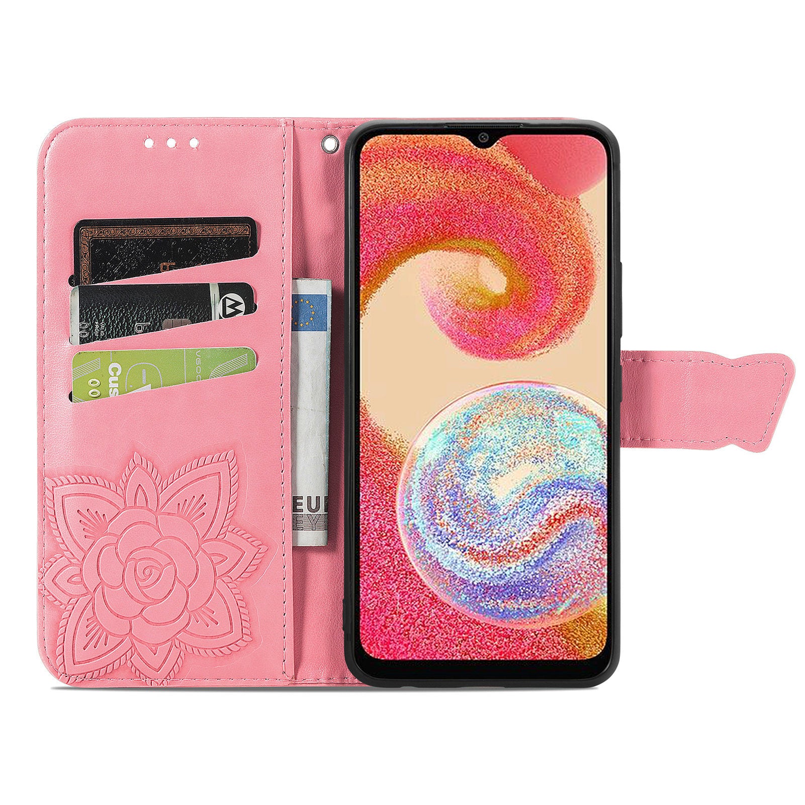 For Samsung Galaxy A04e 4G M04 4G F04 4G Imprinted PU Leather Wallet Phone Case Shockproof Stand Cover For Samsung Galaxy A04e 4G M04 4G F04 4G Imprinted PU Leather Wallet Phone Case Shockproof Stand Cover